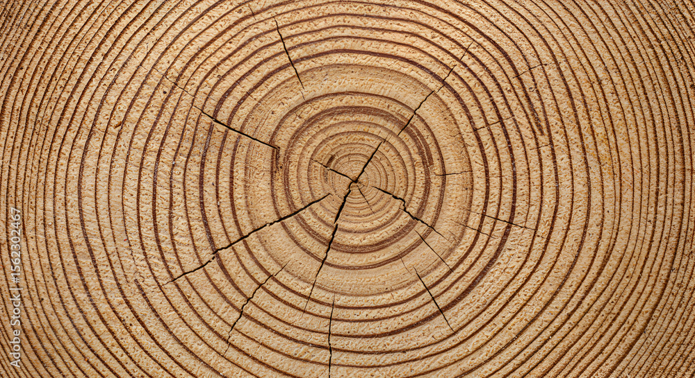 Naklejka premium Xylem Rings as Indicators of Past Drought in Trees