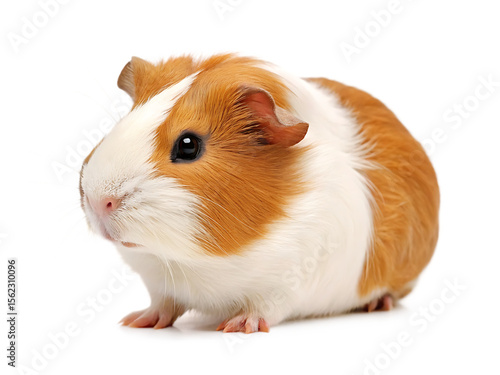 Wallpaper Mural  cutious guinea pig isolated on white background  PNG, ai generated Torontodigital.ca