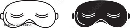 Sleep Mask Eye Cover for Travel and Rest Icon