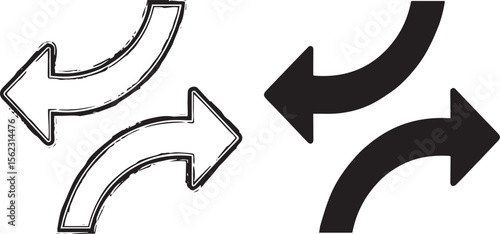 Left and Right Directional Arrows Icon