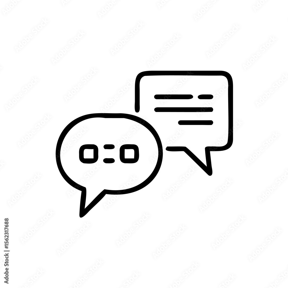Handdrawn Speech Bubbles with Text Time Indicator on Communication Concept chat talk Handdrawn Speech Bubbles with Text Time Indicator on Communication Concept chat talk