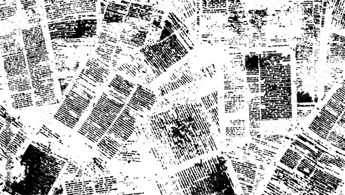  Vector newspaper with old grunge vintage unreadable paper texture background. White and black newspaper paper grunge vintage old aged texture. 