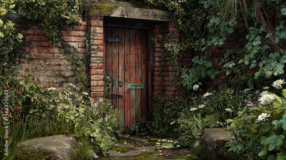 a hidden door to the secret garden a hidden door to the secret garden