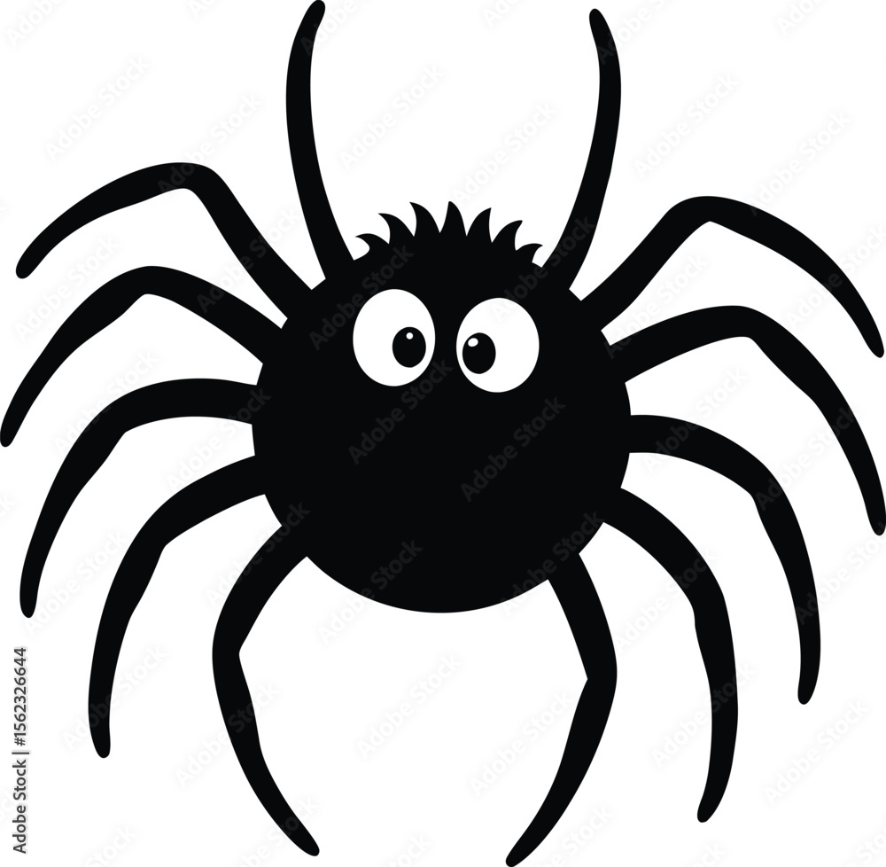 Spider Black Silhouette on White Background Vector Illustration Premium vector
Spider Black Silhouette on White Background Vector Illustration Premium vector