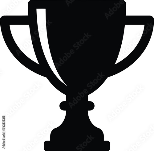 black trophy cup icon