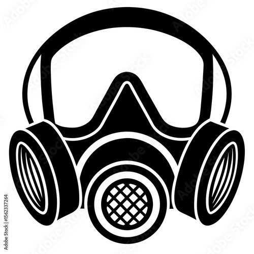 gas mask isolated on white background