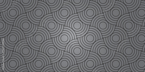 Seamless Patterns of Curved Line Art in Soft Purple and Light Blue for Textile Design, Product Packaging, and Web Templates – modern black and white vector tiling background