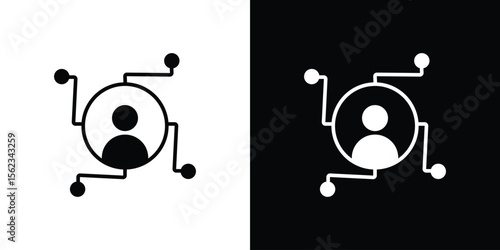 Affiliate marketing icon vector, Symbol, logo illustrations