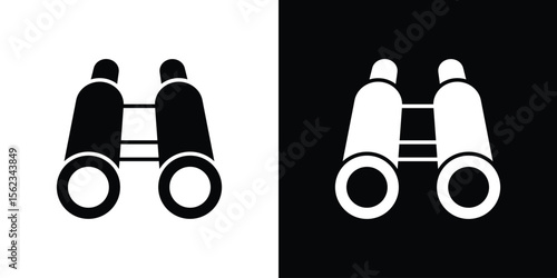 Binoculars icon vector, Symbol, logo illustrations