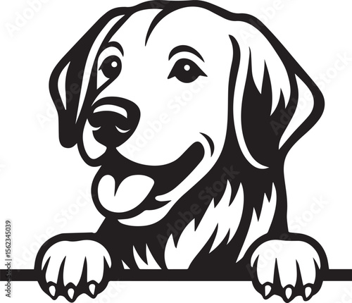 Happy Dog.Vector EPS Design