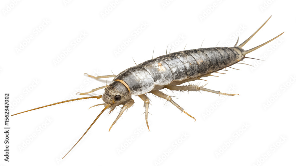 silverfish-with-isolated-background--------------- silverfish-with-isolated-background---------------