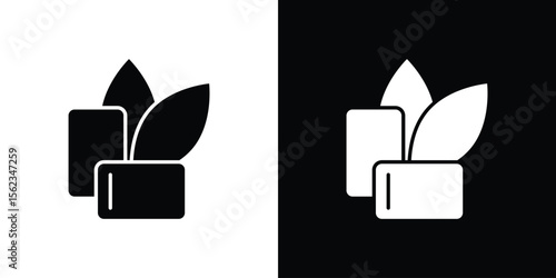 Mint gum icon isolated silhouette on white background. Vector illustration.
