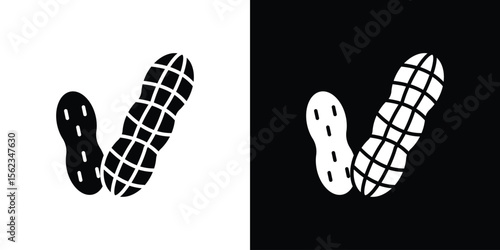 Peanut icon vector, Symbol, logo illustrations
