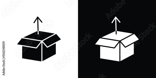 Product release icon isolated silhouette on white background. Vector illustration.