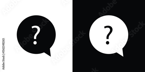 Question icon vector, Symbol, logo illustrations