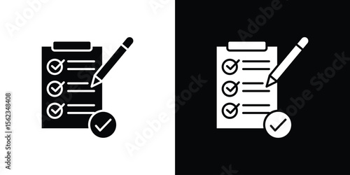 Requirements icon isolated silhouette on white background. Vector illustration.