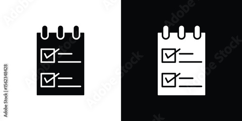 Reservation icon isolated silhouette on white background. Vector illustration.