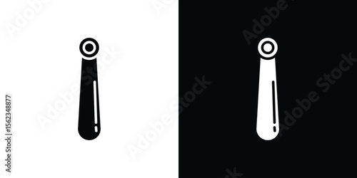 Shoehorn icon isolated silhouette on white background. Vector illustration.