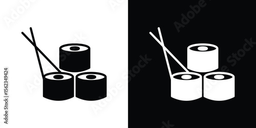 Sushi icon vector, Symbol, logo illustrations