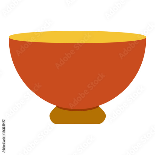 empty bowl isolated on white background