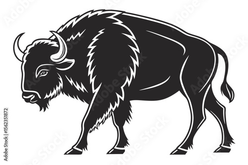 buffalo sihouette black vector