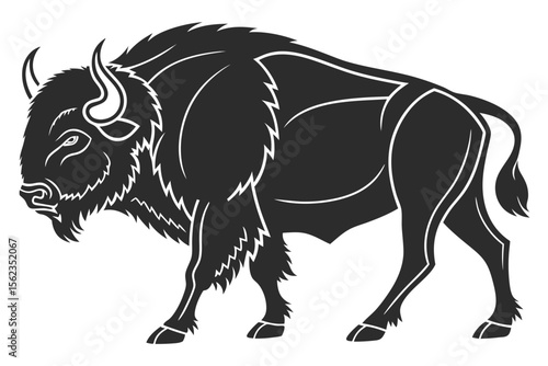 buffalo sihouette black vector