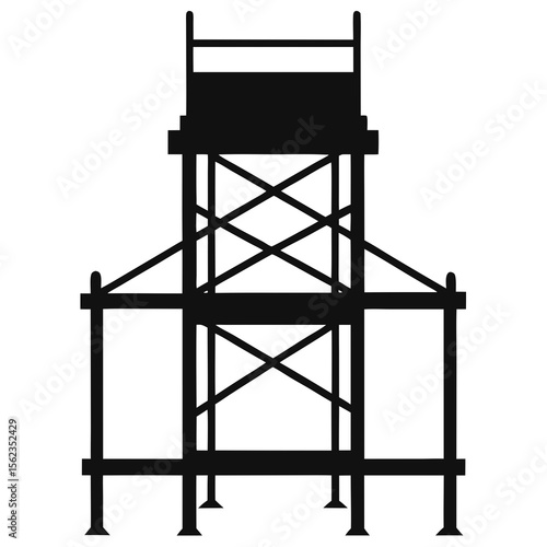 black and white wooden chair