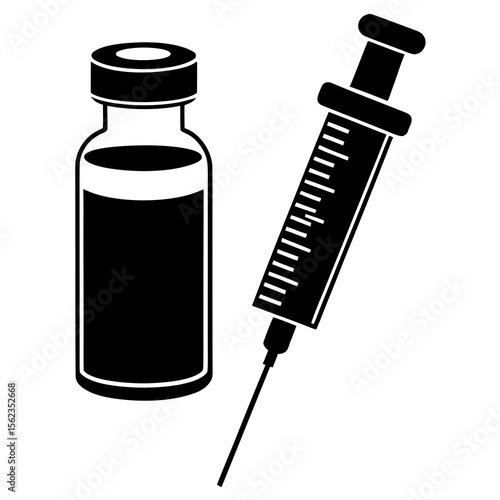 syringe and medicine