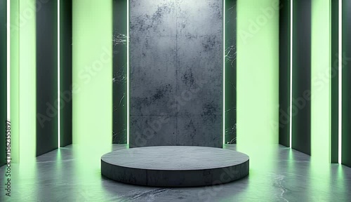 Elegant Presentation Stand with Atmospheric Lighting 