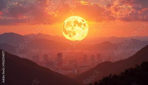 Eastern Landscape at Dusk 