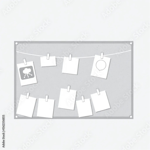 A cork bulletin board pinned with postcards