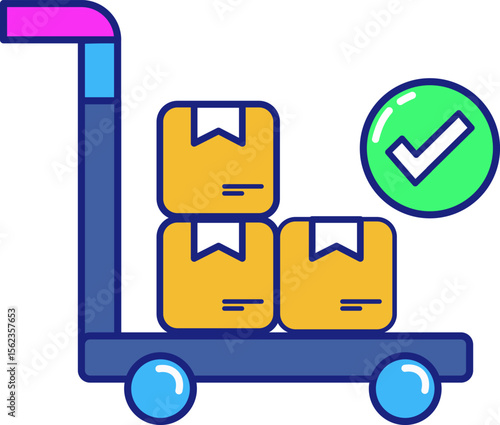 Free delivery truck icon for shipping and transport service design