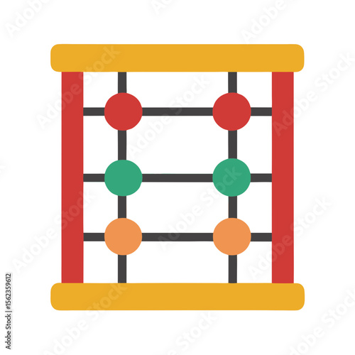 abacus on white background