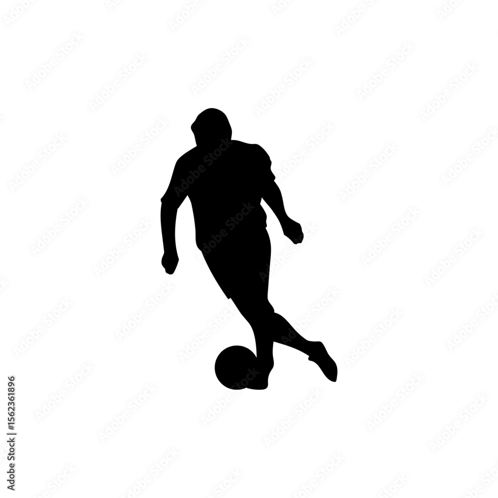 Futsal Player Silhouette Vector Futsal Player Silhouette Vector