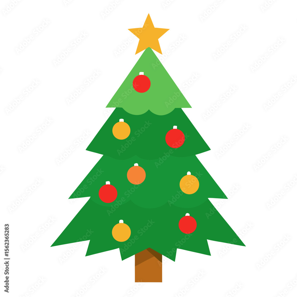 christmas tree vector illustration christmas tree vector illustration