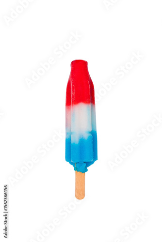 Quadro su tela Transparent Bomb Pop Firecracker popsicle red white and blue