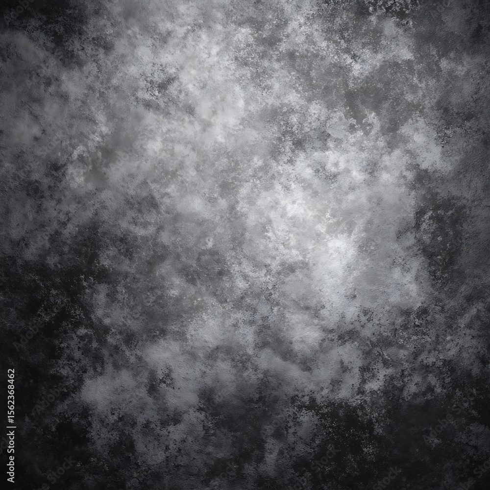 Fototapeta premium Grayscale mottled grunge backdrop with subtle light gradient textured abstract