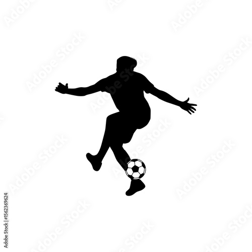 Football Sport Silhouettes in various positions Vector