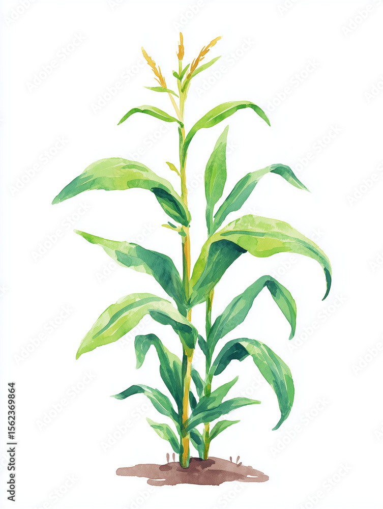 Fototapeta premium A Corn stalk. 