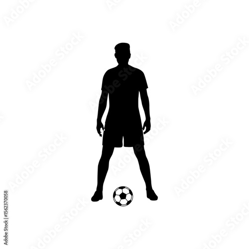 Football Sport Silhouettes in various positions Vector