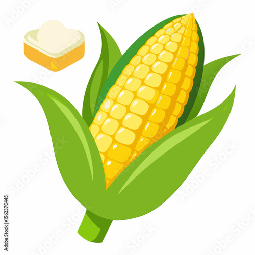 vector illustration of corn