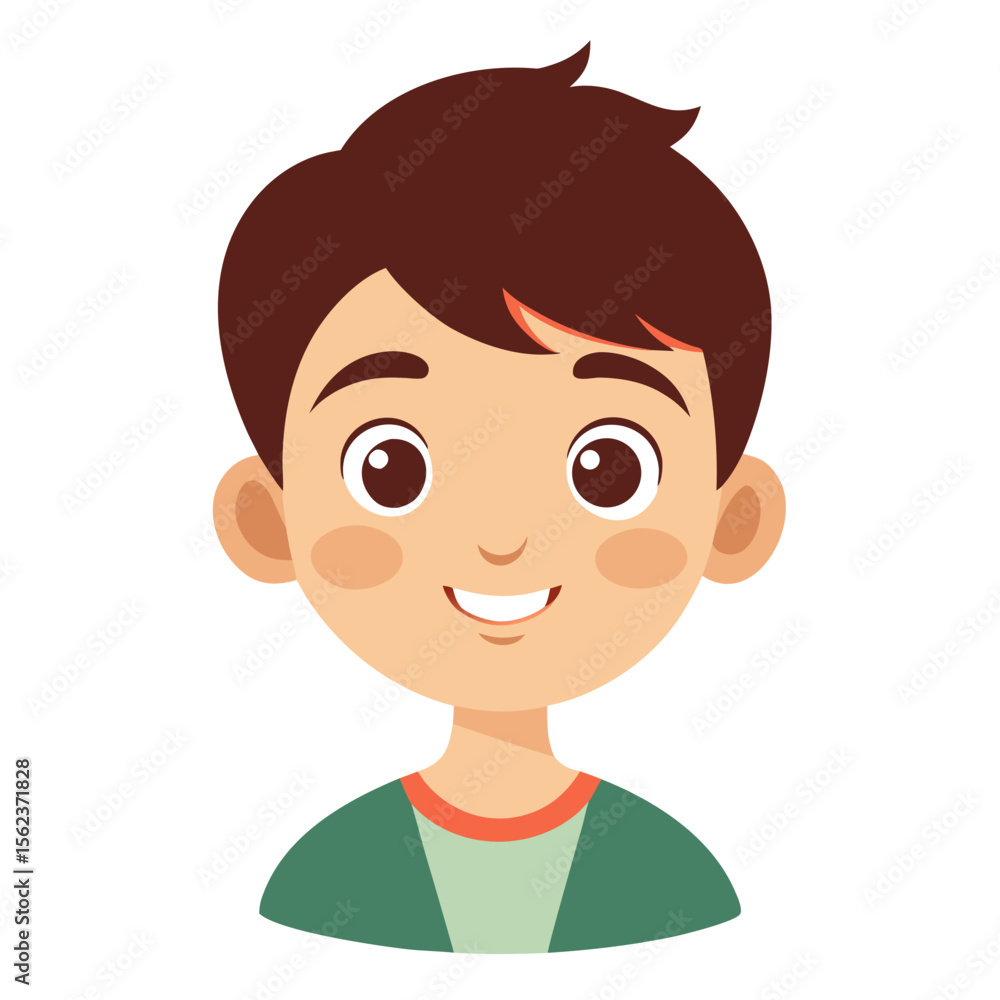 very happy boy, smiling brunette boy, cheerful teen boy, happy teenager, light skin boy, boy portrait, teen face, cartoon teen boy, young male character, white background, flat design, boy avatar, tee very happy boy, smiling brunette boy, cheerful teen boy, happy teenager, light skin boy, boy portrait, teen face, cartoon teen boy, young male character, white background, flat design, boy avatar, tee