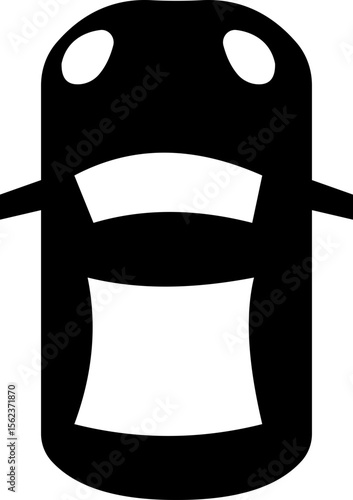 Cars icon from above, top view isolated. Modern urban civilian vehicle. View from the bird's eye. Realistic design. Flat style vector. traffic, automobile transportation. Transport service concept.