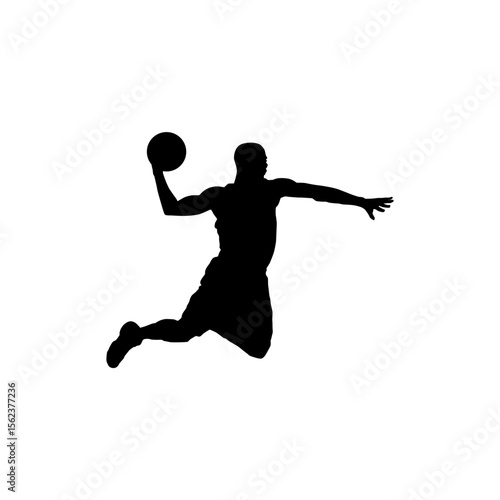 Silhouette of Basketball Vectors