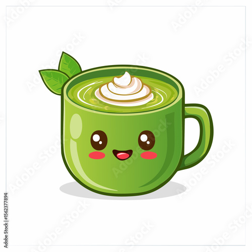 Icône personne tasse de matcha