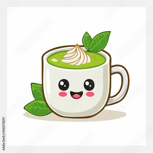Icône personne tasse de matcha
