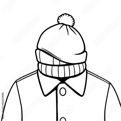 A woollen hat on a coat peg