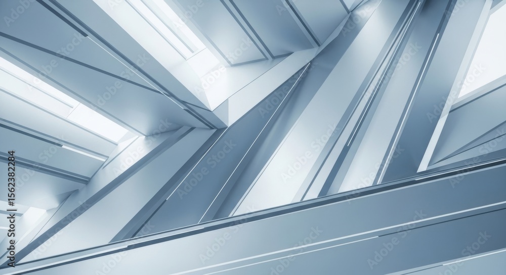 Futuristic architectural design with geometric patterns and natural light for modern spaces Futuristic architectural design with geometric patterns and natural light for modern spaces