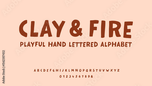 Playful display alphabet letters and numbers collection vector illustration.