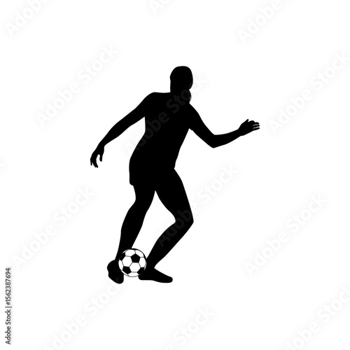 woman Football Sport silhouettes in different positions Vector